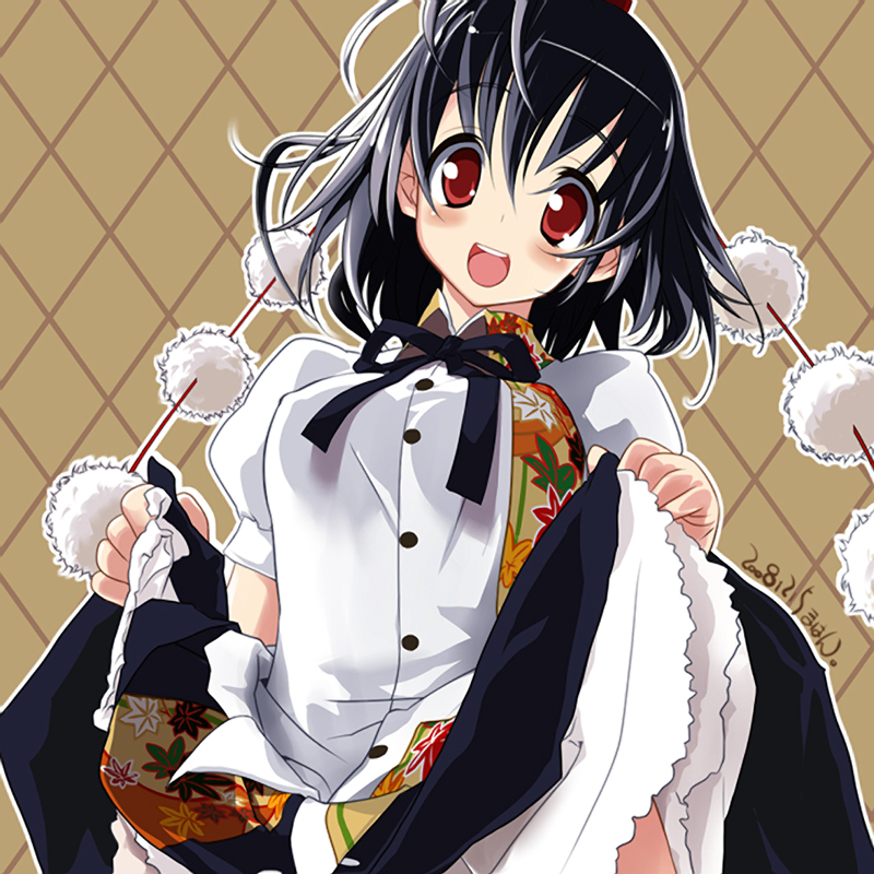 �r�Ԃ镗�_�����̃|�[�Y�I